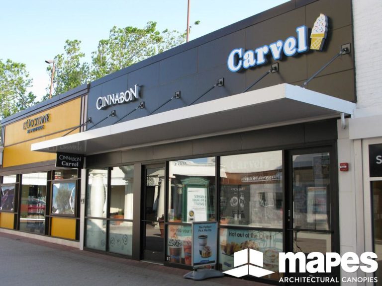 mapes, architectural canopies, architectural canopy, hanger rod canopy, hanger rod canopy, aluminum canopy systems, aluminum canopy, metal canopies, Super Lumideck Flat Soffit