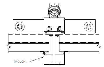 This drawing shows how a Mapes canopy drain system is installed. 