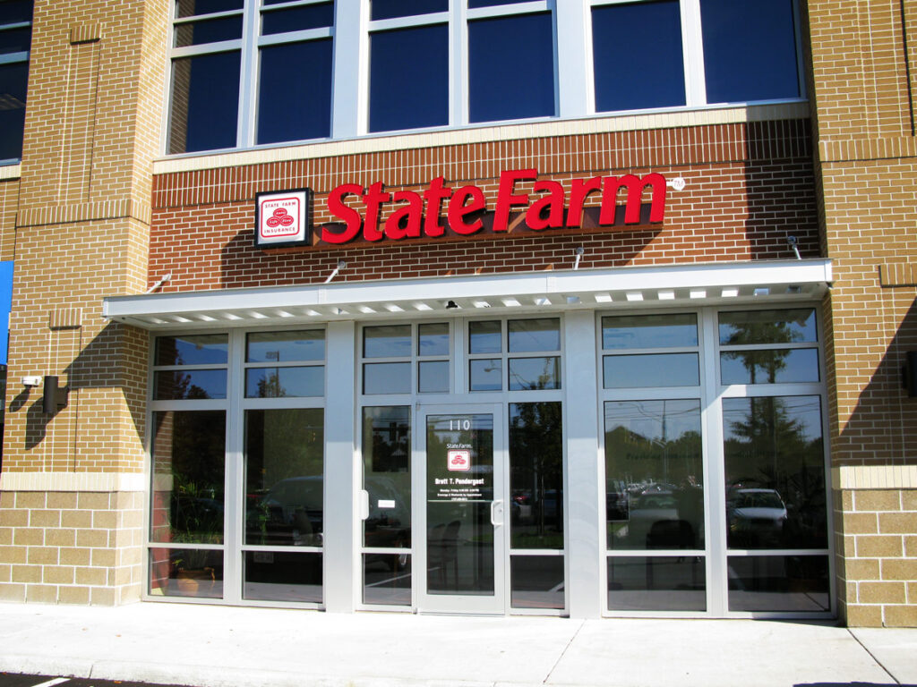 Blueprint for Success: 5 Questions to Guide an Exterior Commercial Renovation State Farm & Members Trust utilized Mapes’ Super Lumideck canopy for a stylish, covered entryway.